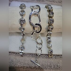 Chase + Chloe Silver and Gold Bracelet Trio